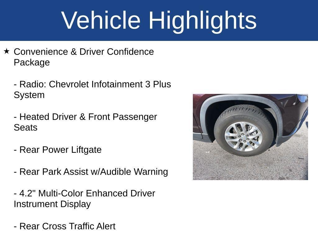 used 2020 Chevrolet Traverse car, priced at $18,000