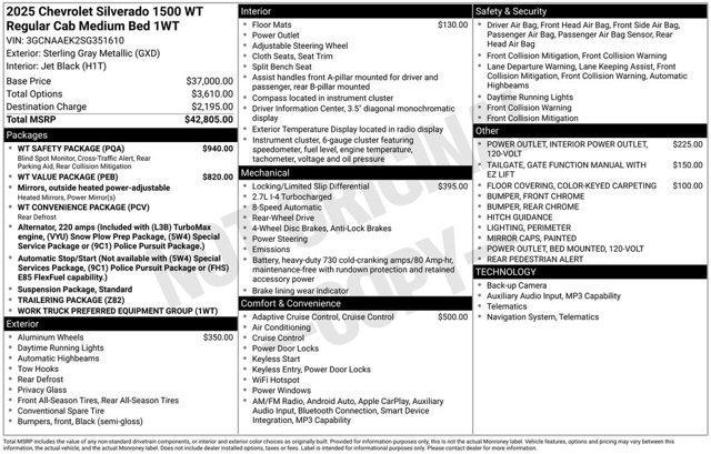 new 2025 Chevrolet Silverado 1500 car, priced at $35,205
