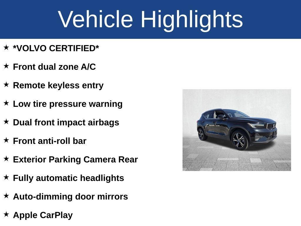 used 2025 Volvo XC40 car, priced at $30,177
