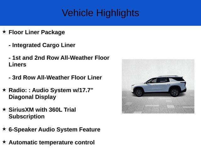 new 2026 Chevrolet Traverse car, priced at $42,345