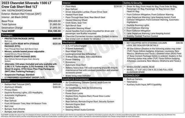 used 2023 Chevrolet Silverado 1500 car, priced at $31,000