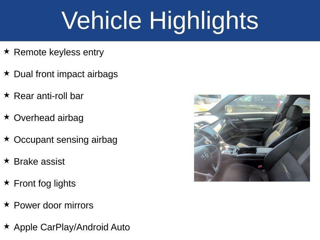 used 2020 Honda Civic car, priced at $17,997