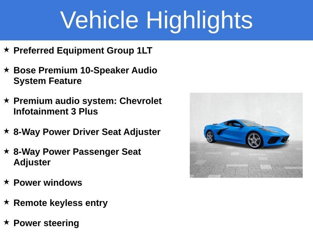 used 2023 Chevrolet Corvette car, priced at $58,000