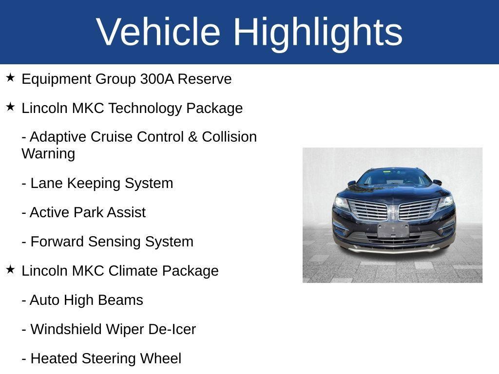 used 2018 Lincoln MKC car, priced at $14,297