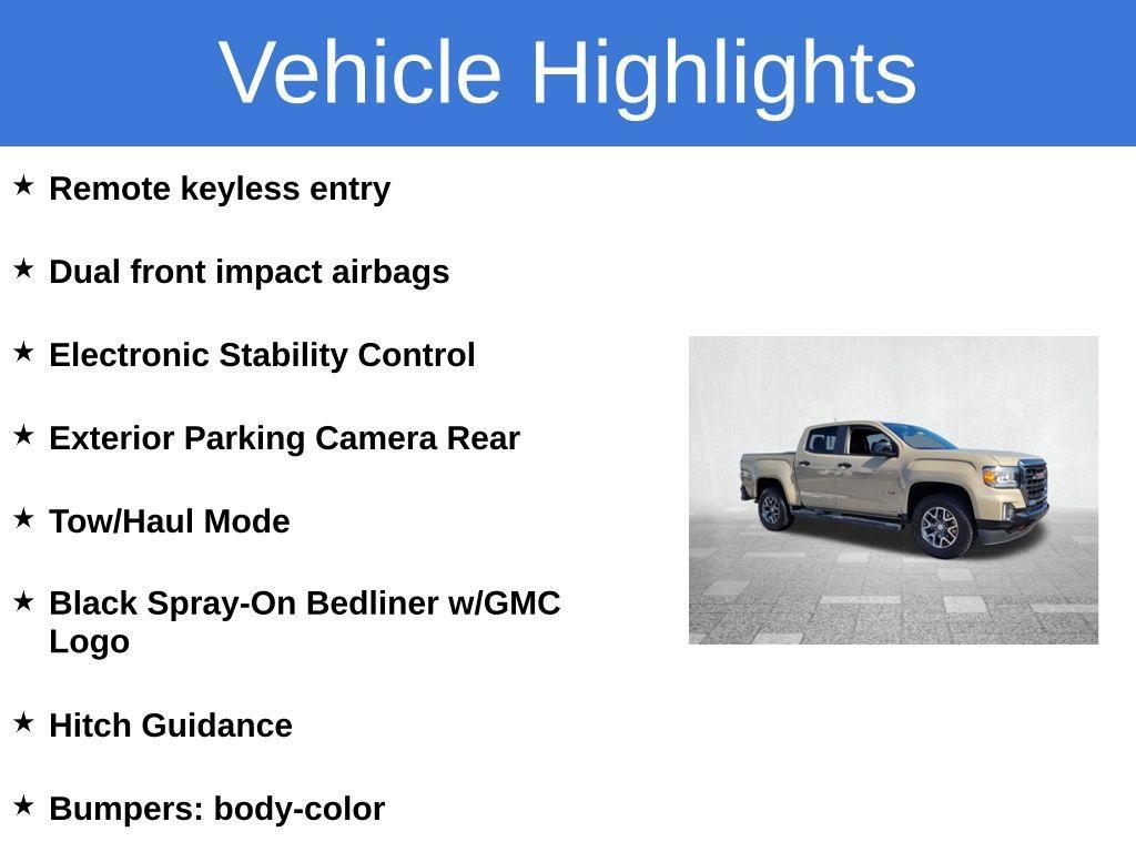 used 2022 GMC Canyon car, priced at $27,000