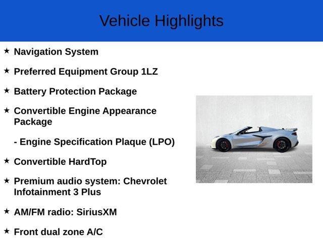 new 2026 Chevrolet Corvette car, priced at $127,950