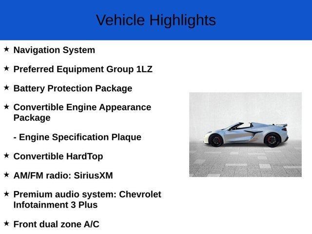 new 2026 Chevrolet Corvette car, priced at $127,950