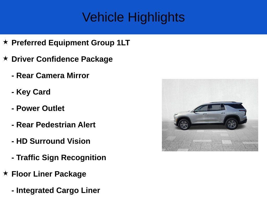 new 2026 Chevrolet Traverse car, priced at $43,445