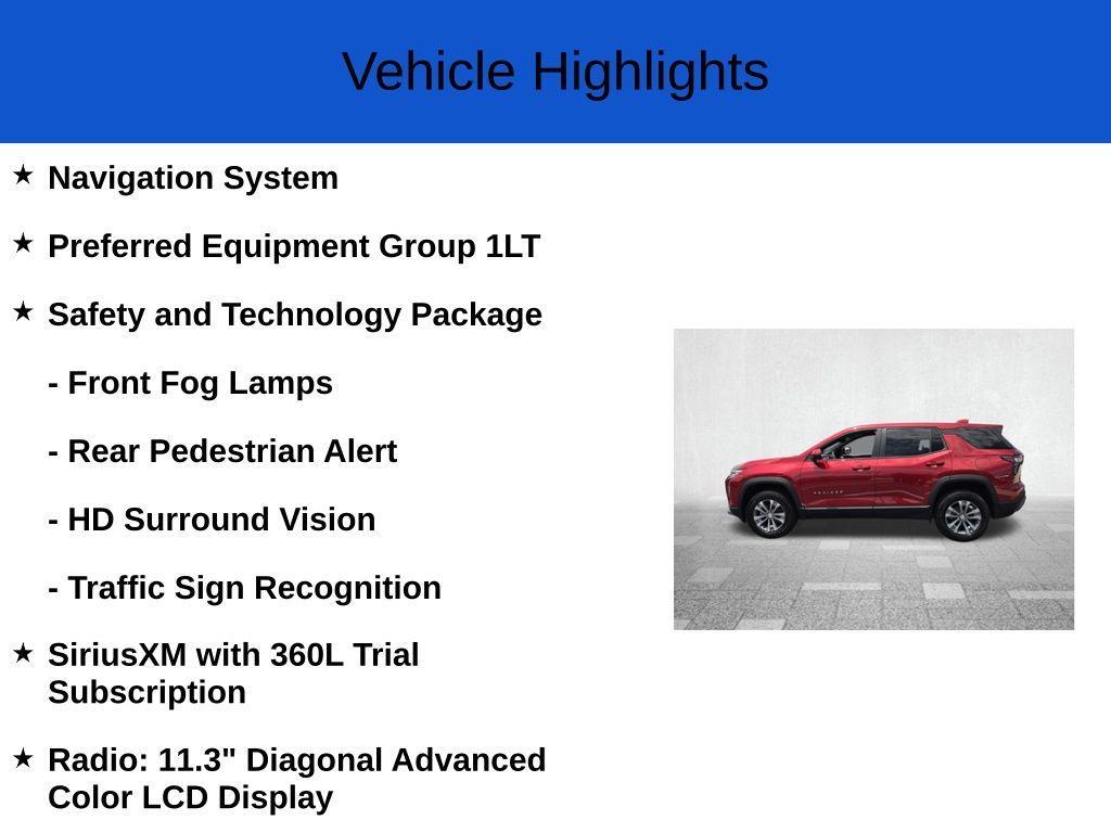 new 2026 Chevrolet Equinox car, priced at $29,000