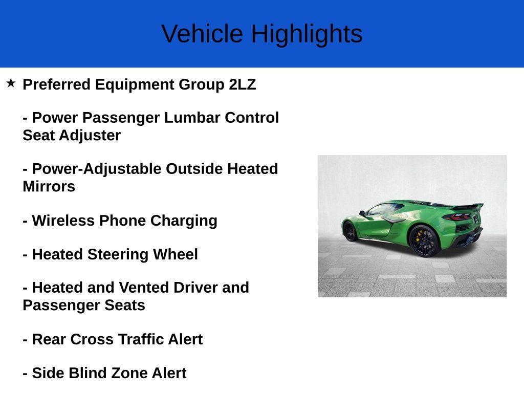 new 2026 Chevrolet Corvette car, priced at $132,335