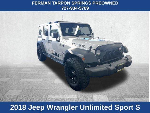 used 2018 Jeep Wrangler JK Unlimited car, priced at $19,000