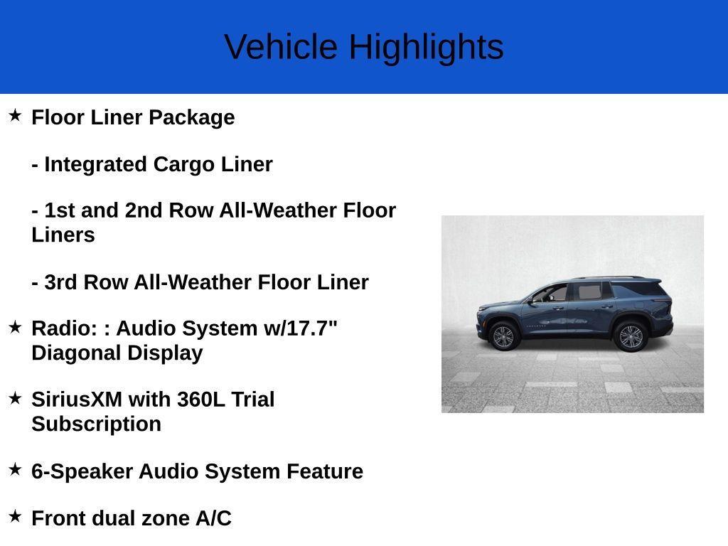 new 2026 Chevrolet Traverse car, priced at $42,445