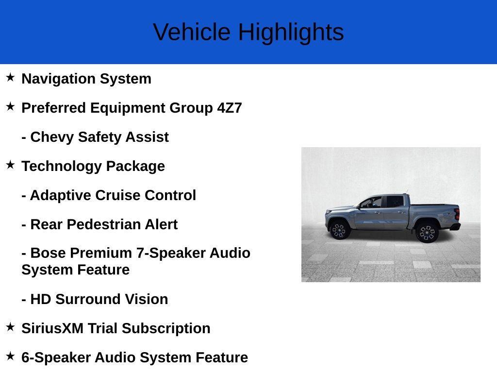 new 2025 Chevrolet Colorado car, priced at $43,505