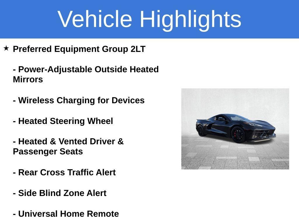 used 2025 Chevrolet Corvette car, priced at $68,222