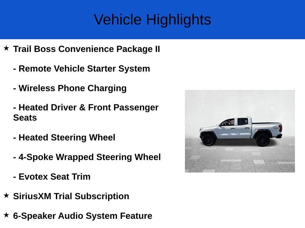 new 2025 Chevrolet Colorado car, priced at $40,340