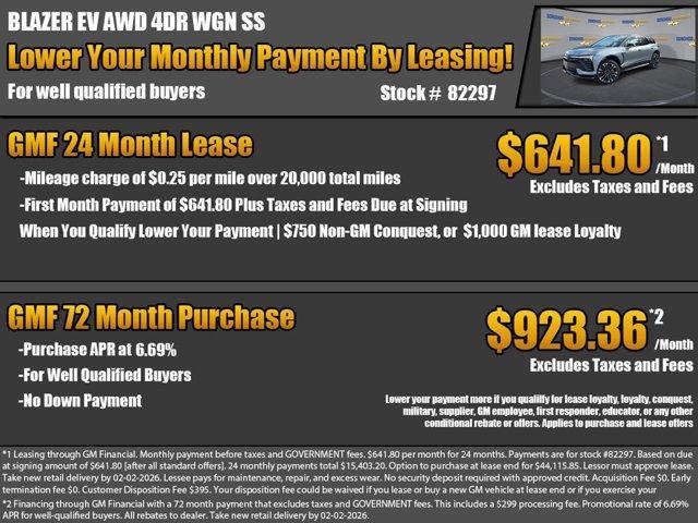 new 2026 Chevrolet Blazer EV car, priced at $54,635