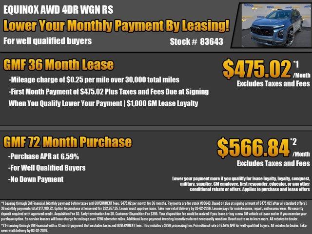 new 2026 Chevrolet Equinox car, priced at $33,635