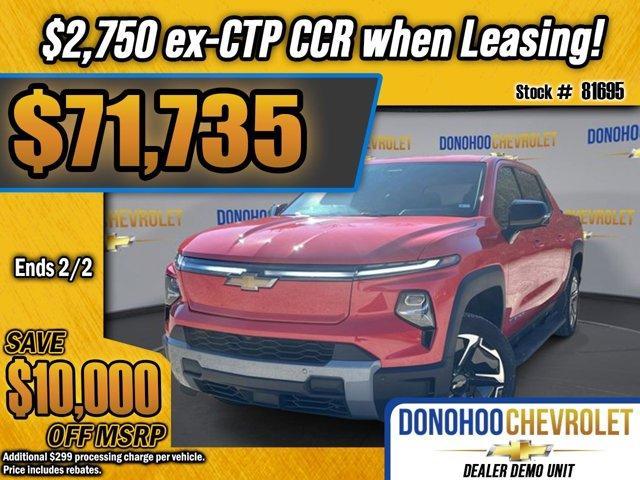 new 2026 Chevrolet Silverado EV car, priced at $71,735