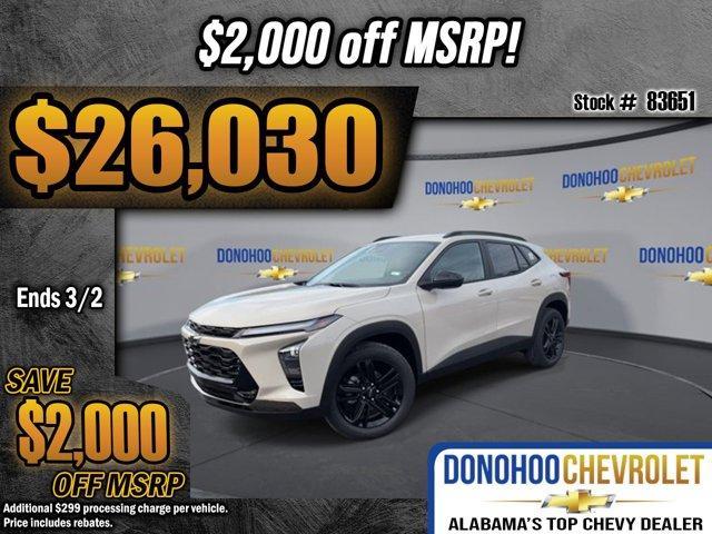 new 2026 Chevrolet Trax car, priced at $26,030