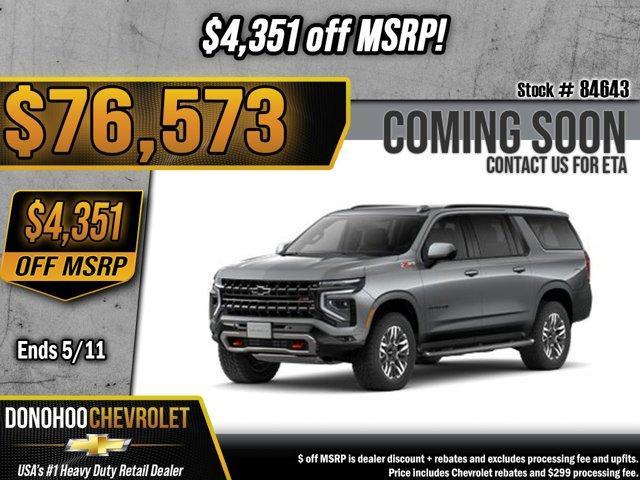 new 2026 Chevrolet Suburban car, priced at $76,274