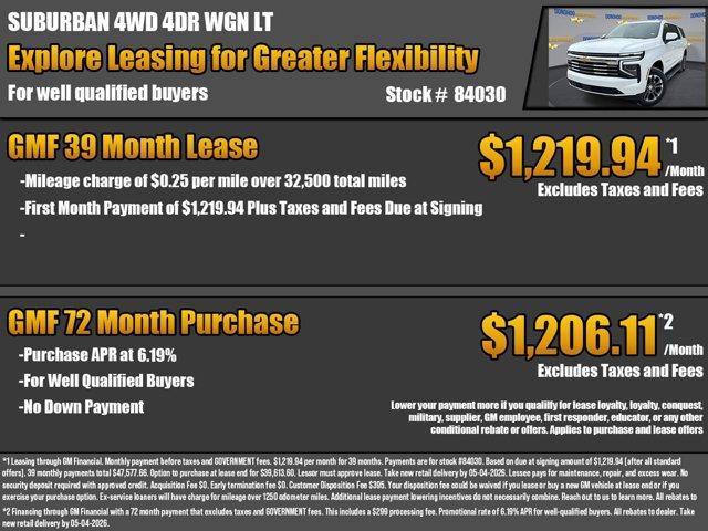 new 2026 Chevrolet Suburban car, priced at $72,085