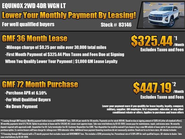 new 2026 Chevrolet Equinox car, priced at $26,535