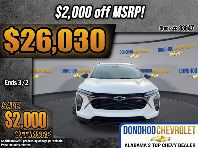 new 2026 Chevrolet Trax car, priced at $26,030