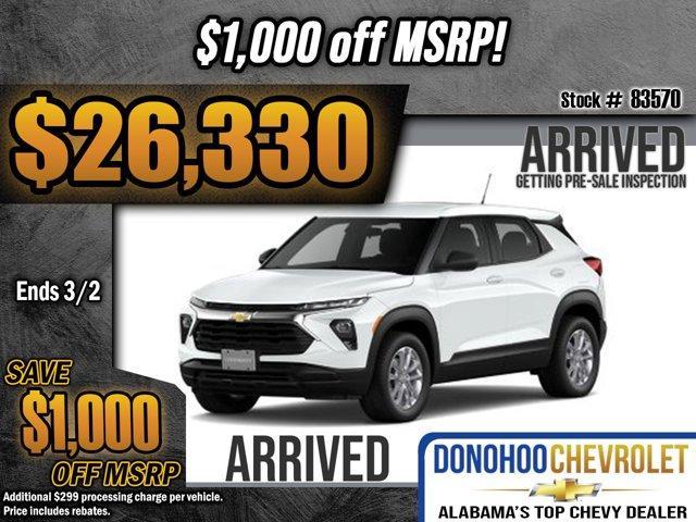 new 2026 Chevrolet TrailBlazer car, priced at $26,330