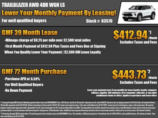 new 2026 Chevrolet TrailBlazer car, priced at $26,330