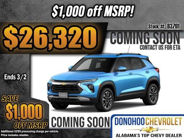 new 2026 Chevrolet TrailBlazer car, priced at $26,320