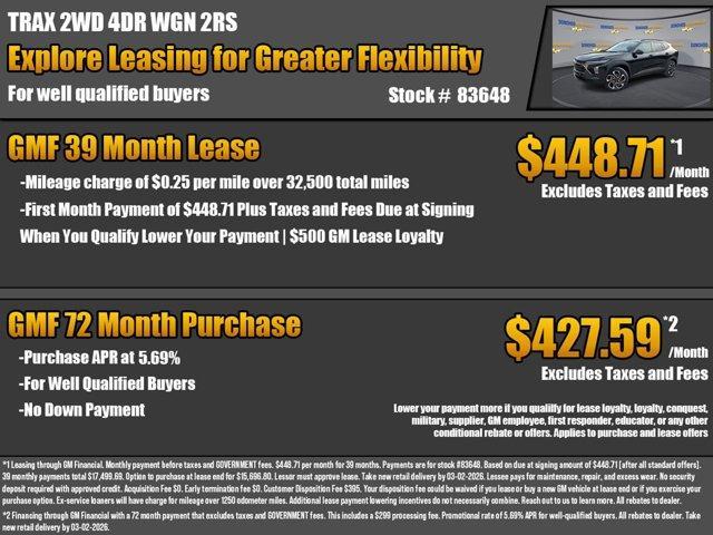 new 2026 Chevrolet Trax car, priced at $26,030