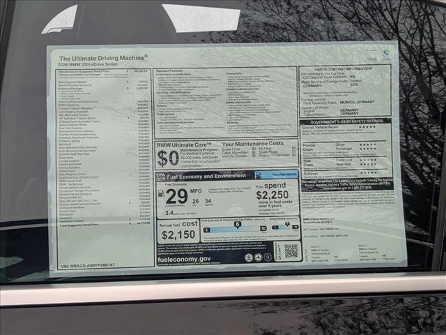 new 2026 BMW 330 car, priced at $55,574