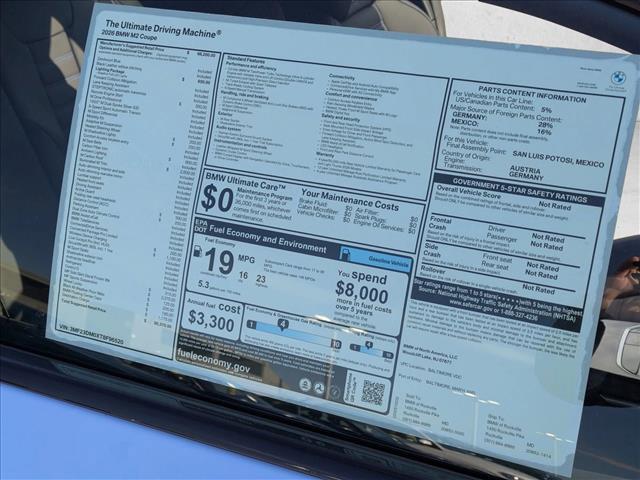 new 2026 BMW M2 car, priced at $80,370