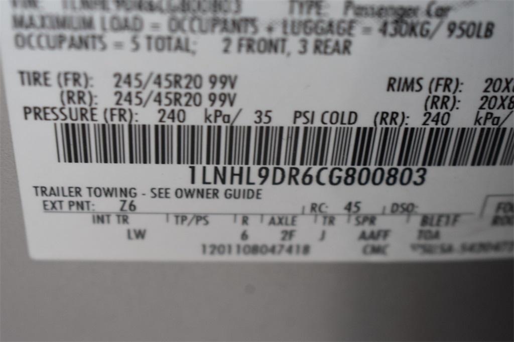 used 2012 Lincoln MKS car, priced at $4,999