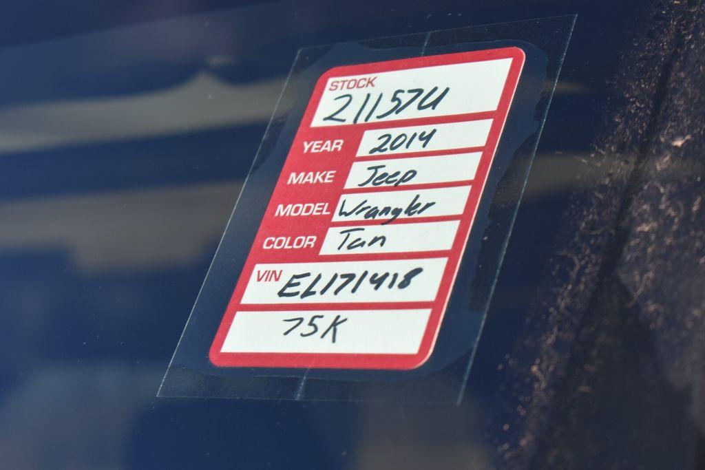 used 2014 Jeep Wrangler car, priced at $16,877