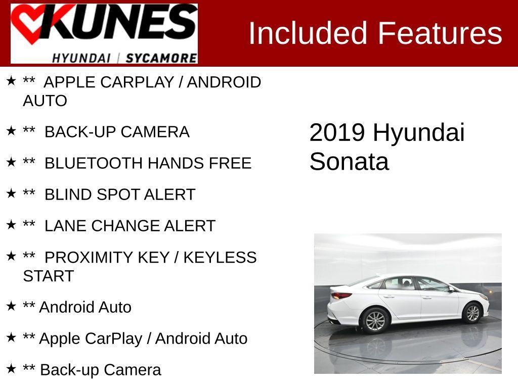 used 2019 Hyundai Sonata car, priced at $15,428