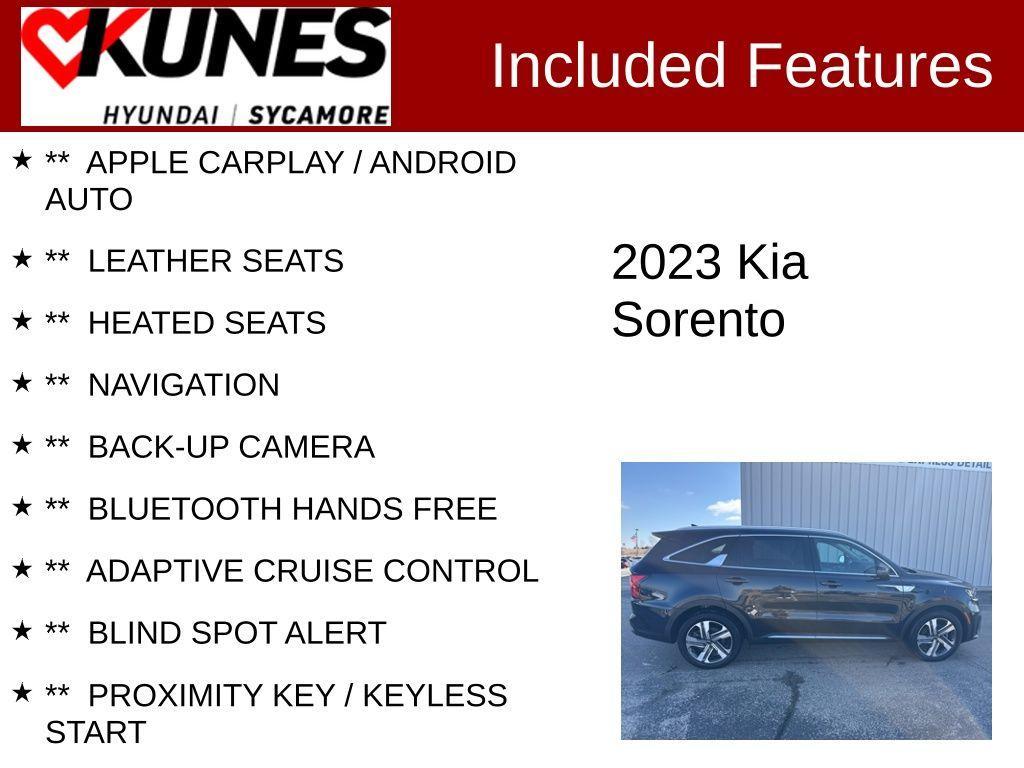 used 2023 Kia Sorento Hybrid car, priced at $31,437