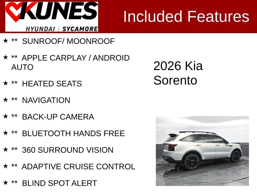 used 2026 Kia Sorento car, priced at $41,690