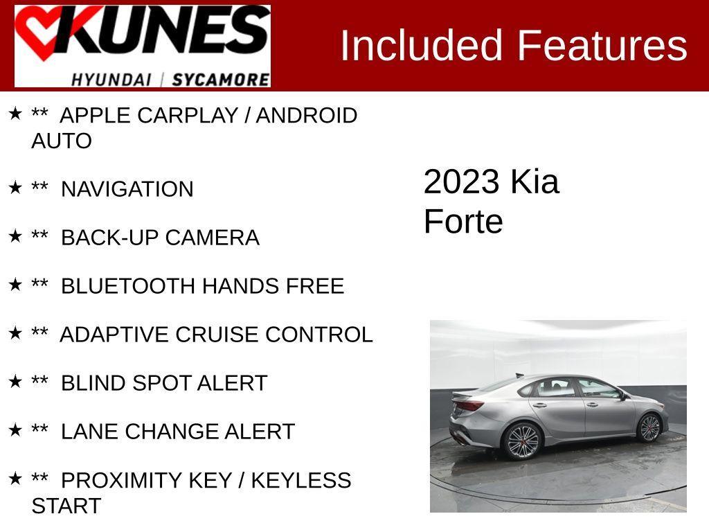 used 2023 Kia Forte car, priced at $19,640