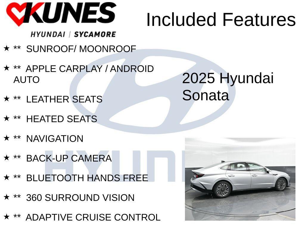 new 2025 Hyundai Sonata Hybrid car, priced at $33,537