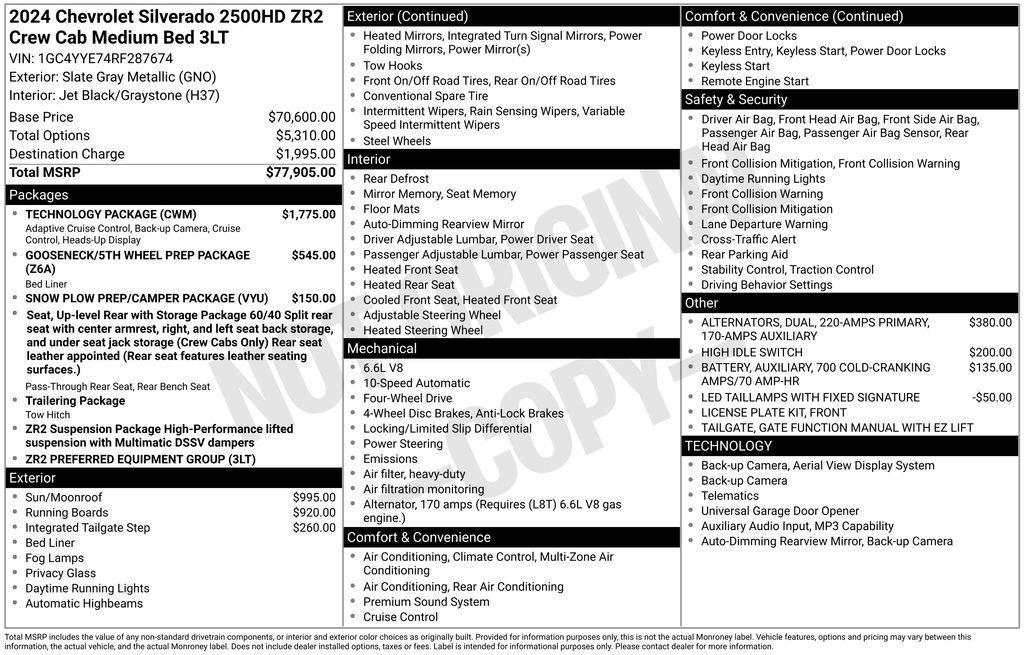 used 2024 Chevrolet Silverado 2500 car, priced at $54,998