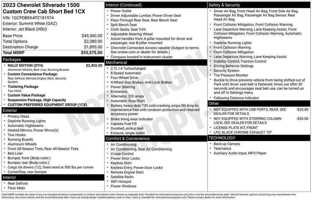 used 2023 Chevrolet Silverado 1500 car, priced at $33,998