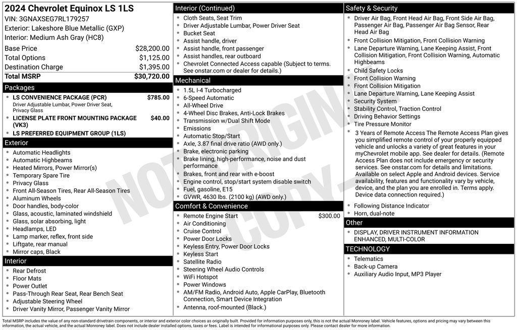 used 2024 Chevrolet Equinox car, priced at $23,498