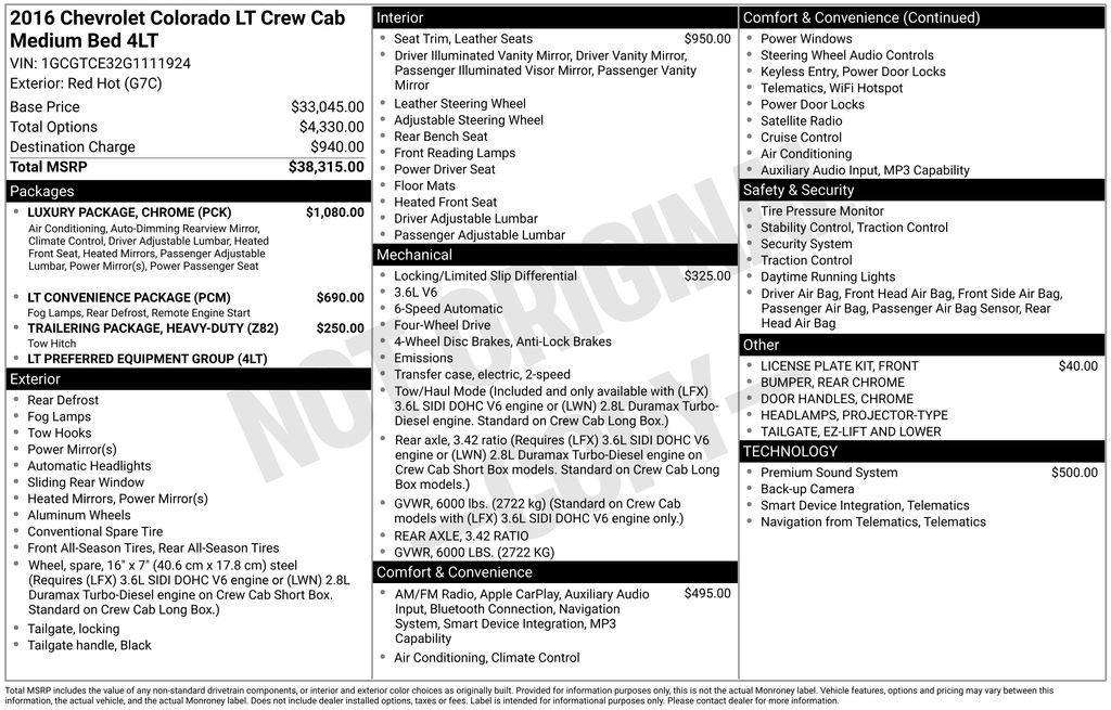 used 2016 Chevrolet Colorado car, priced at $16,998