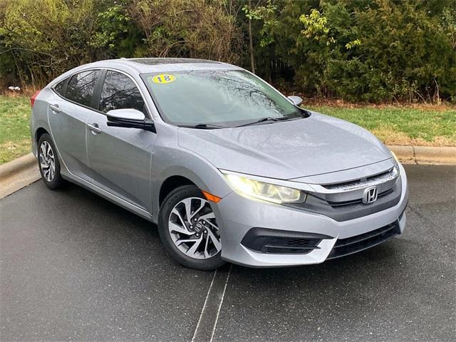 used 2018 Honda Civic car, priced at $16,101