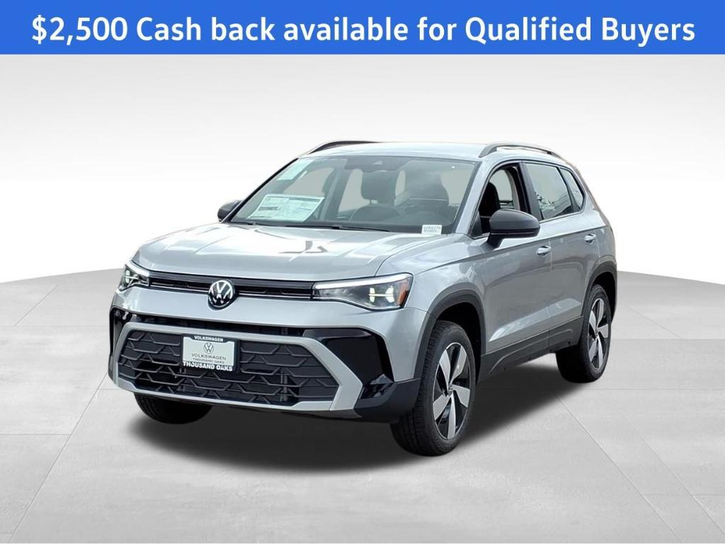 new 2025 Volkswagen Taos car, priced at $25,800