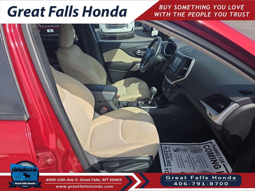 used 2017 Jeep Cherokee car, priced at $15,500