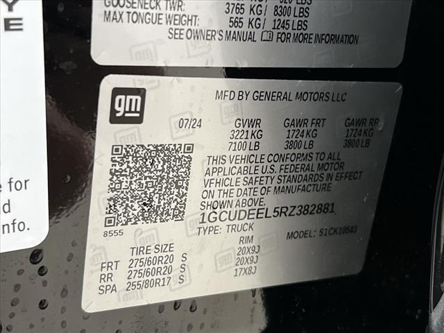 new 2024 Chevrolet Silverado 1500 car, priced at $74,591