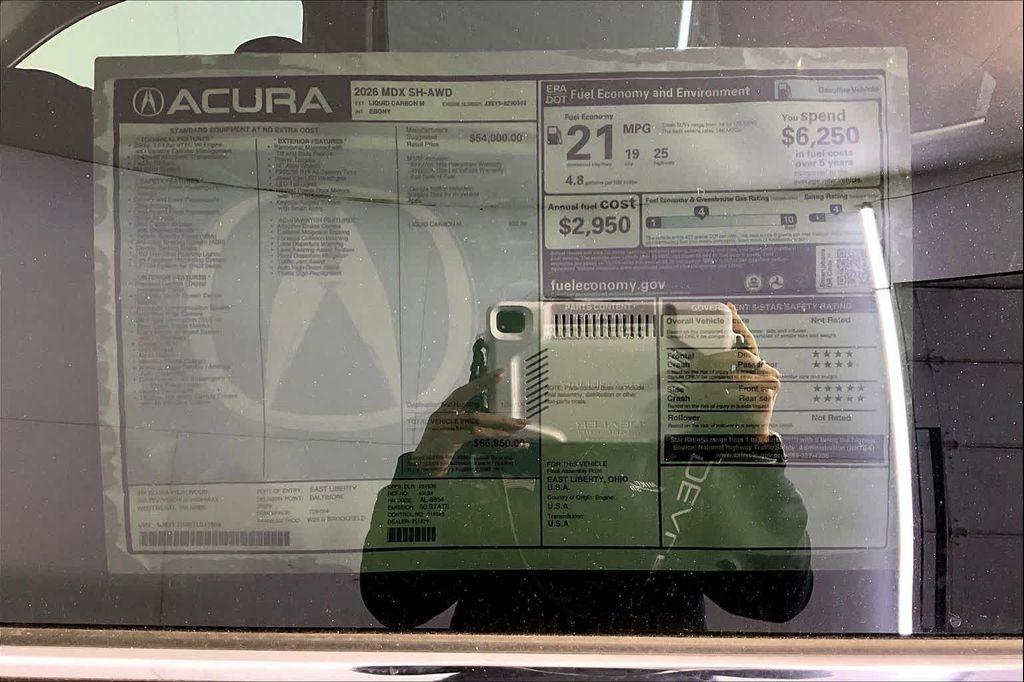 new 2026 Acura MDX car, priced at $55,950