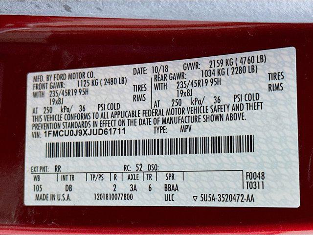 used 2018 Ford Escape car, priced at $10,997